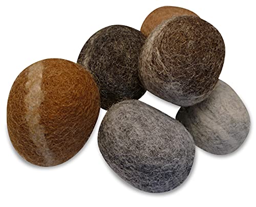 Earthtone Solutions Katzenbälle aus Wolle – Natürlicher, handgefertigter Filzball, Spielzeug für Indoor-Katzen und Kätzchen von Earthtone Solutions