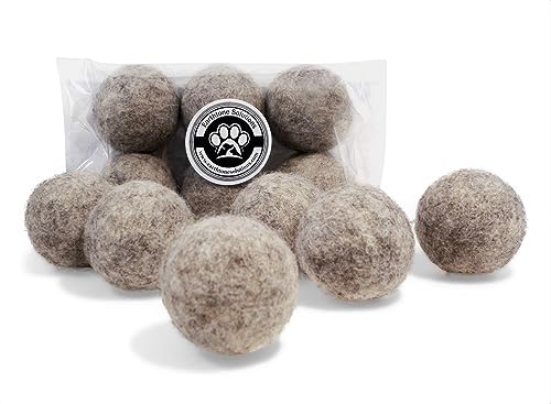 Earthtone Solutions Katzenspielzeug aus Wolle – Filz-Katzenspielzeugbälle für kleine Haustiere zum Apportieren und Spielen – umweltfreundlicher, leiser Wollball für Katzen und Kätzchen – wählen Sie von Earthtone Solutions