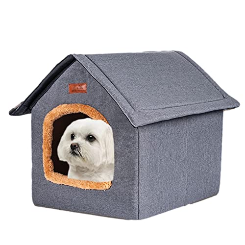 Hundehütte Indoor - Outdoor-Katzenbett mit abnehmbarem Design | Bequeme Tierunterkünfte, Bettwäsche für kleine Haustiere, für Hunde, Kaninchen, Kätzchen, Welpenfreunde Eastuy von Eastuy