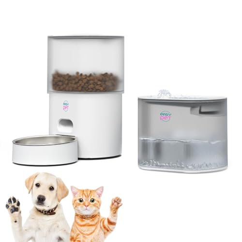 Automatischer Futterspender 3 l und Trinkbrunnen 2,5 l Easy Pet von Easy Pet