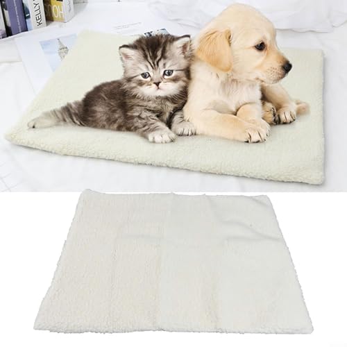 EasyByMall Haustier-Heizkissen, einstellbare Temperatur, rutschfeste und feuchtigkeitsbeständige Hundematte, selbstheizendes Pad für Hunde und Katzen, 60 x 45 cm, 3 Stück von EasyByMall