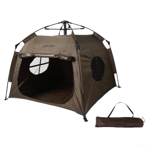 Haustierzelt, vollautomatisches faltbares Katzen- und Hundezelt, tragbares Campingzelt, 200D-Oxford-Tuch, innen 100 x 100 x 75 cm, großer Platz () von EasyByMall