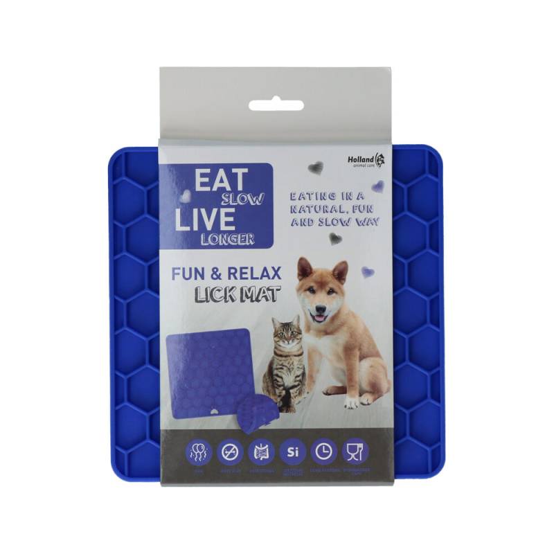 Eat Slow Live Longer Fun & Relax Lick Mat - Blau von Eat Slow Live Longer