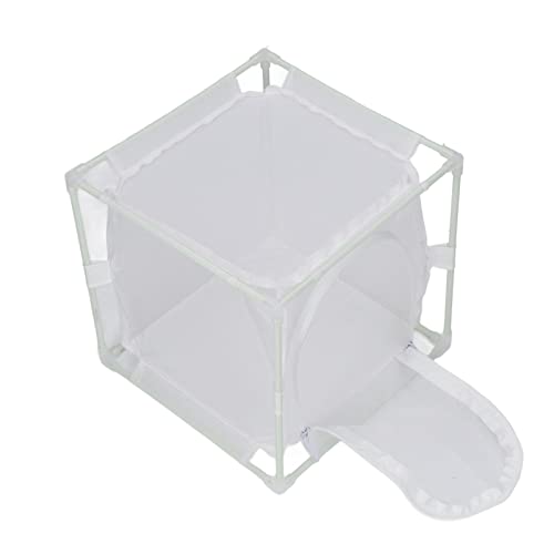 Eatbuy Wiederverwendbarer Insektenbeobachtungslebensraum Insektenbeobachtungskäfig, PVC-Mesh-Schmetterlings-Lebensraum, wiederverwendbarer Brut-Inkubatorkasten, umgekehrte U-Form, Weiß, ideal für von Eatbuy