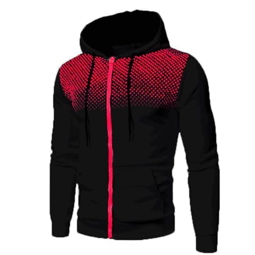 Eauptffy Hoody Herren mit Kapuze Reissverschluss, Hoodie Herren Weiß, Kapuzensweat Winter Kordelzug Sweatshirt Sport Kapuzen Hooded Jacket Lose Lässige Paar Kleidung Fashion Aufdruck von Eauptffy