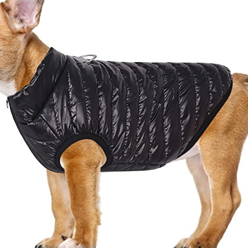 Weiche Fleeceweste mit Leinenring - Gemütliche, wasserdichte, Winddichte, wendbare Winter-Hundejacke,Warme Haustier-Hundekleidung für kleine Jungen, Hunde, Katzen, Welpen, Chihuahua von Eayoly