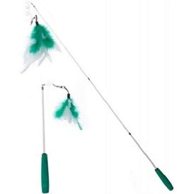 EBI 408-430460 Teleskop Katzenangel Fishing Rod green-white von Ebi & Ebi