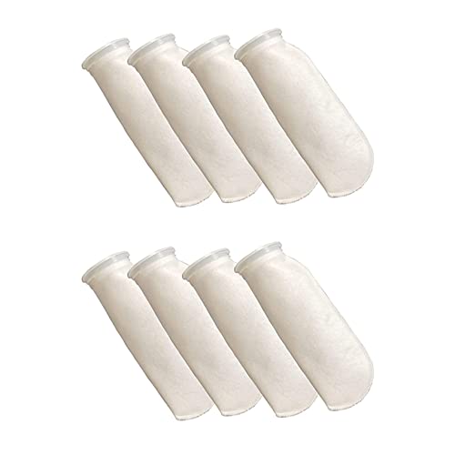 Echwave 8 Packungen Filter Socken, 200 Mikrometer, für Aquarium/Salz Wasser Aquarium, Teich, für Sumpf/ÜBerlauf von Echwave