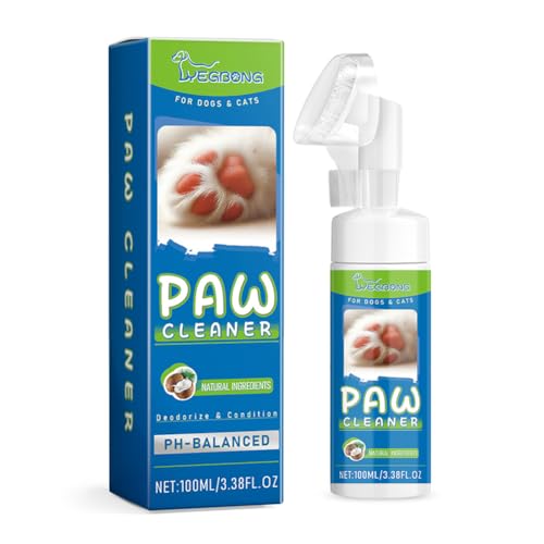 100ml Pfotenreiniger Haustier Pfotenreiniger Pfotenreiniger ohne Wasser Pfotenreiniger Hund Katze Pfotenreiniger mit Pfotenpflege Bürste von Eclare