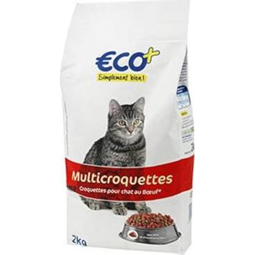 Eco+ Multi-Futter für Katzen, Fleisch, Gemüse, 2 kg von Eco