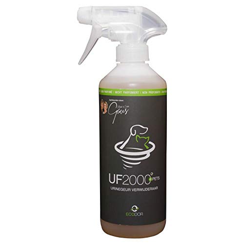 Ecodor UF2000 4Pets Uringeruch Entferner 500ml | 100% Biologischer Urin-Geruchsentferner für Katzen und Hunde Uringeruch | Parfümfrei, Effektiv für Haustiere | Anwendbar auf Holz, Beton, Textilien von Ecodor