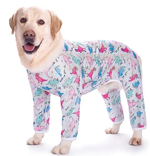 Ecoodisk Kühlung Hundedruck Sonnenweste, leichte Sommerbekleidung, Vier Bein-Hemd für kleine, mittlere und große Hunde, Polyester-kühles Stoff Nicht Fresh,E,34 von Ecoodisk