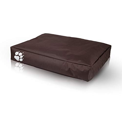 Ecopuf Sitzsack für Hunde oder Katzen, rechteckig, gepolstert, aus Polyester, für den Außen- und Innenbereich, 120 x 80 cm von Ecopuf