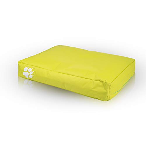 Ecopuf Sitzsack für Hunde oder Katzen, rechteckig, gepolstert, aus Polyester, für den Außen- und Innenbereich, 120 x 80 cm von Ecopuf