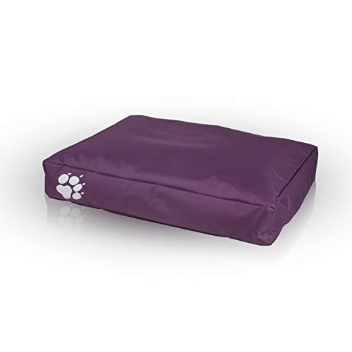 Ecopuf Sitzsack für Hunde oder Katzen, rechteckig, gepolstert, aus Polyester, für den Außen- und Innenbereich, 120 x 80 cm von Ecopuf