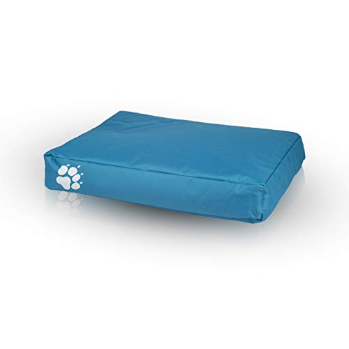 Ecopuf Sitzsack für Hunde oder Katzen, rechteckig, gepolstert, aus Polyester, für den Außen- und Innenbereich, 120 x 80 cm von Ecopuf