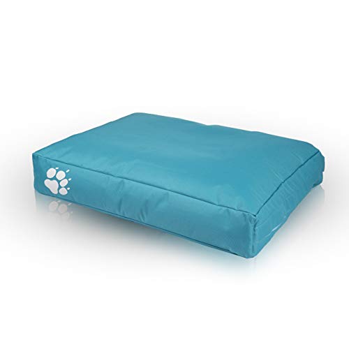 Ecopuf Sitzsack für Hunde oder Katzen, rechteckig, gepolstert, aus Polyester, für den Außen- und Innenbereich, 120 x 80 cm von Ecopuf