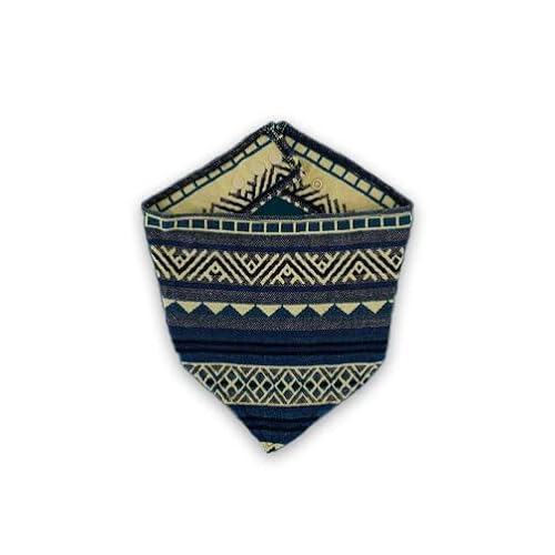 Ecuadog Bandana - Stylisches Hundehalsband Halstuch für Hunde - HANDGEFERTIGT aus Ecuador - Nachhaltiges Produkt, nachhaltiger Versand - Größenverstellbar mit Knopfverschluss - Farbe Rombos - L von Ecuadog