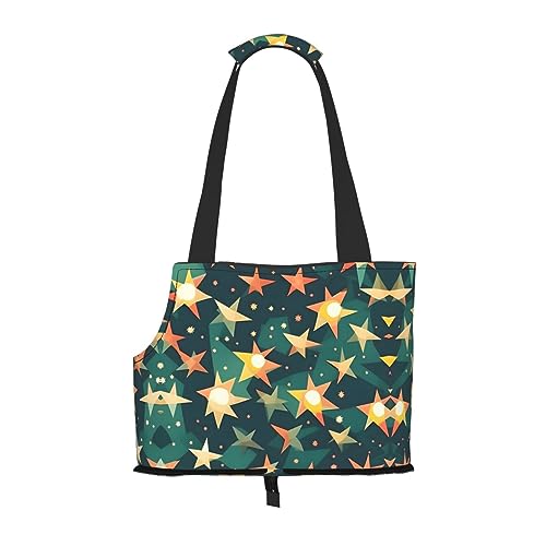 Atomic Stars Tragetasche für kleine Hunde und Katzen und Kaninchen im Retro-Design von EdWal