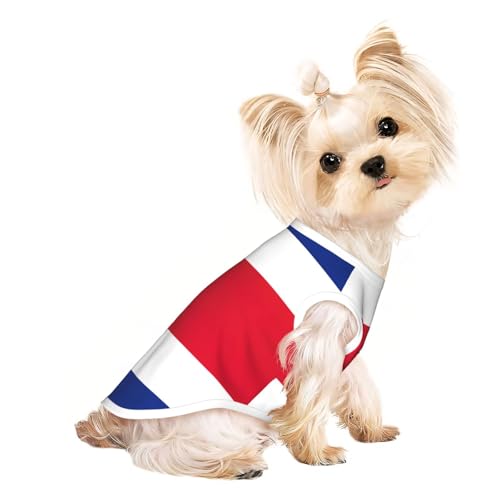 Hunde-Shirts mit Flagge von Costa Rica, für kleine Hunde, dehnbar, leicht, Tanktop, ärmellos, gestreift Hunde-Shirts mit Flagge von Costa Rica, für kleine Hunde, dehnbar, leicht, Tanktop, ärmellos, gestreift von EdWal