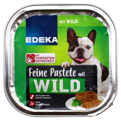 Edeka Feine Pastete mit Wild Hundefutter, 20er Pack (20 x 300g) von Edeka