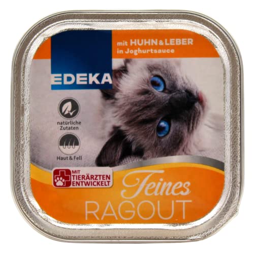 Edeka Feines Ragout mit Huhn und Leber in Joghurtsauce, 16er Pack (16 x 100g) von Edeka