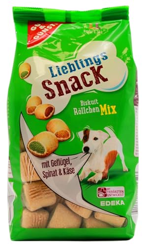 Gut & Günstig lieblings Snack Hundekuchen Biskuit Röllchen Mix, 6er Pack (6 x 400g) von Edeka