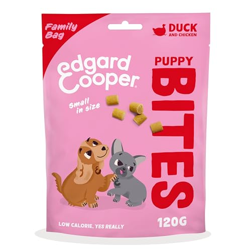 Edgard Cooper Hundeleckerli, Top Dog Bites (Ente & Huhn, 120g Family Pack x 1, Kleine Bites), Welpen Leckerlis, Getreidefrei, Natürliche Zutaten, hoher Proteingehalt und frisches Fleisch Edgard Cooper Hundeleckerli, Top Dog Bites (Ente & Huhn, 120g Family Pack x 1, Kleine Bites), Welpen Leckerlis, Getreidefrei, Natürliche Zutaten, hoher Proteingehalt und frisches Fleisch von Edgard Cooper