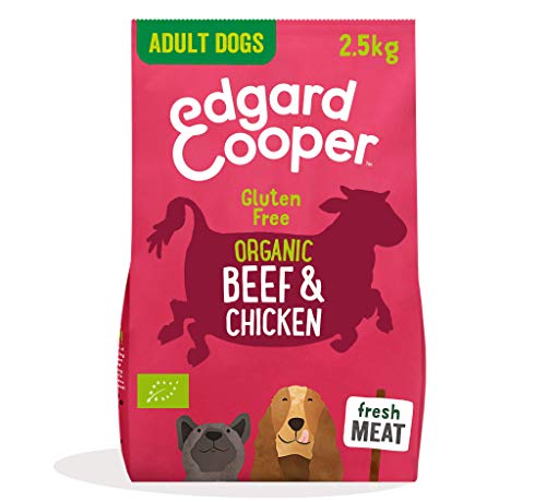 Edgard & Cooper Bio-Trockenfutter für ausgewachsene Hunde, Rindfleisch, 2,5 kg, frisches Fleisch, glutenfrei und proteinreich von Edgard Cooper