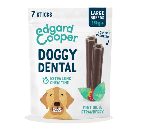 Edgard & Cooper Doggy Dental - Mint & Strawberry - Large - 7 Sticks von Edgard Cooper