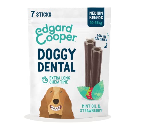 Edgard & Cooper Doggy Dental - Mint & Strawberry - Medium - 7 Sticks von Edgard Cooper