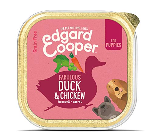 Edgard & Cooper Ente und Huhn Nassfutter mit Brokkoli und Karotte für Welpen von Edgard Cooper