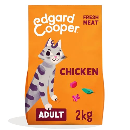 Edgard & Cooper Katzenfutter für Erwachsene, Huhn, 2 kg, sterilisiertes und aktives Katzenfutter, ohne Getreide, natürliche Inhaltsstoffe, frisches Fleisch, hypoallergen, ohne Zuckerzusatz von Edgard Cooper