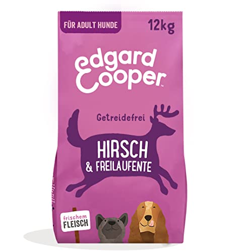 Edgard & Cooper Hundefutter, Trockenfutter für Hunde, (Hirsch & Ente, 12kg), Getreidefrei, natürliche Zutaten und frisches Fleisch, voller essentieller Aminosäuren von Edgard Cooper