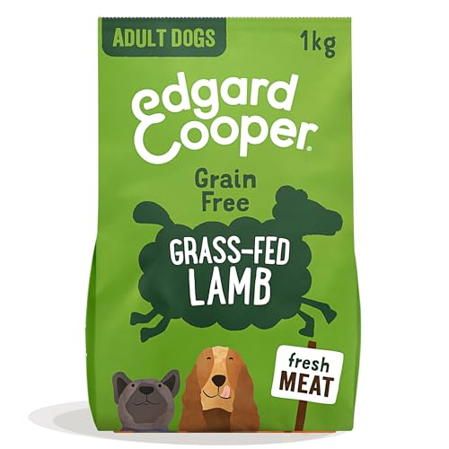 Edgard & Cooper Hundefutter, Trockenfutter für Hunde, (Lamm, 1kg), Getreidefrei, natürliche Zutaten und frisches Fleisch, voller essentieller Aminosäuren von Edgard Cooper