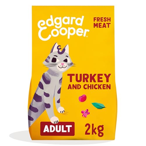 Edgard & Cooper Katzenfutter für Erwachsene, (Truthahn & Huhn, 2 kg), sterilisiertes und aktives Katzenfutter, ohne Getreide, natürliche Inhaltsstoffe, frisches Fleisch, hypoallergen, ohne von Edgard Cooper