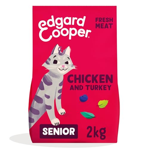 Edgard & Cooper Katzenfutter für Senioren, (Truthahn & Huhn, 2 kg), sterilisiertes und aktives Katzenfutter, ohne Getreide, natürliche Inhaltsstoffe, frisches Fleisch, hypoallergen, ohne Zuckerzusatz von Edgard Cooper