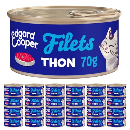 Edgard & Cooper Katzennetz, (Thunfisch, 70 g x 24), frischer Fisch und hochwertiges Protein, echte Zutaten für Katzen, natürliche Katzennetze für sterilisierte und aktive Katzen von Edgard Cooper