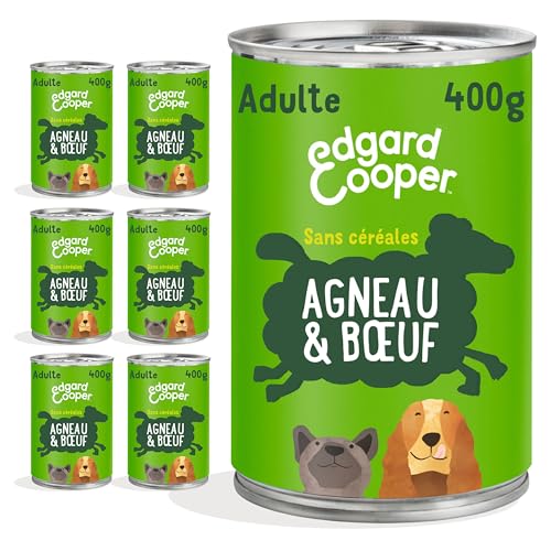 Edgard & Cooper Nassfutter für Hunde, (Lachs & Truthahn, 300g x 18), Getreidefrei, natürliche Zutaten und frisches Fleisch, voller essentieller Aminosäuren von Edgard Cooper