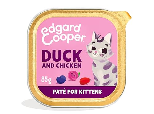 Edgard & Cooper Nassfutter für Katzenfutter, natürlich, getreidefrei, Frischfleisch, Pastetenform, 85 g (16 Stück) – leckere, nahrhafte Inhaltsstoffe, für den Innen- und Außenbereich von Edgard Cooper