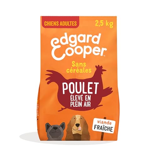 Edgard & Cooper Trockenfutter für Erwachsene Hunde, ohne Getreide, natürliche Nahrung, 2,5 kg, frisches Huhn, gesunde Ernährung, schmackhaft und ausgewogen, hochwertige Proteine von Edgard Cooper