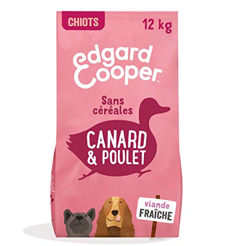 Edgard & Cooper Trockenfutter für Welpen, (Ente & Huhn, 12 kg), ohne Getreide, frisches Fleisch und hochwertige Proteine, echte Zutaten für Hunde, hypoallergen, ohne Zuckerzusatz von Edgard Cooper