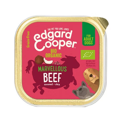 Edgard & Cooper Adult - Bio Rind - 17 x 100 g Schälchen von Edgard & Cooper