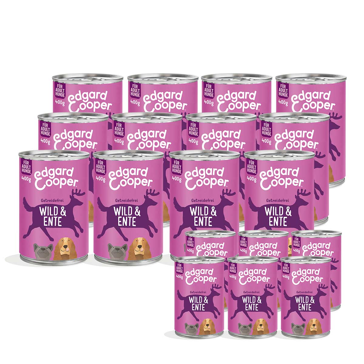 Edgard & Cooper Adult Wild & Ente 12+6x400g gratis von Edgard & Cooper