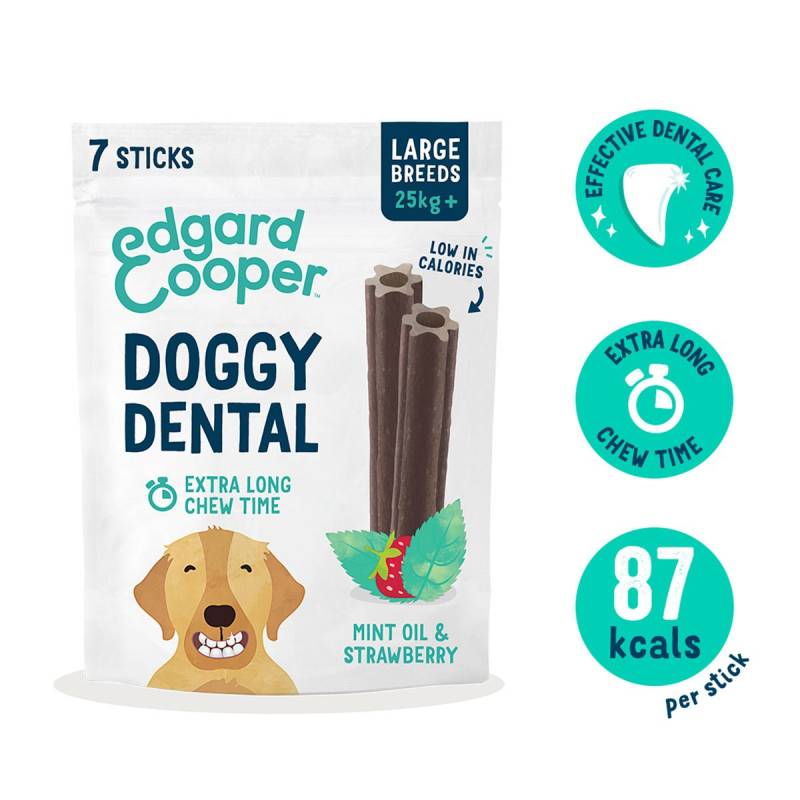 Edgard & Cooper Doggy Dental Erdbeere/Minze L 240g von Edgard & Cooper