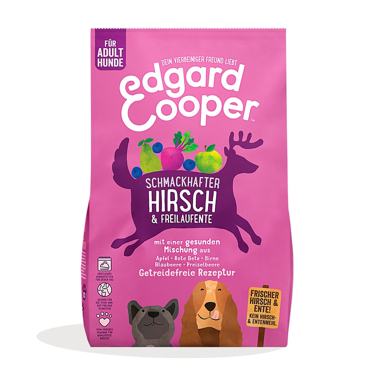 Edgard & Cooper Frischer Hirsch & Freilaufente 2,5kg von Edgard & Cooper