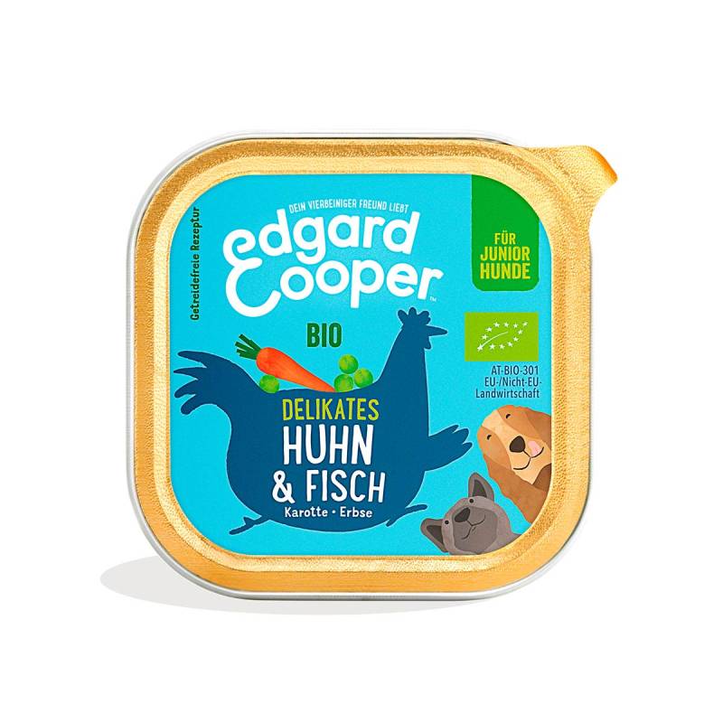 Edgard & Cooper Junior Bio Huhn & Bio Fisch 17x100g von Edgard & Cooper