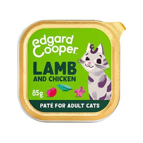 Edgard & Cooper Erwachsene Katze - Lamm und Freilandhuhn - 16 x 85 g von Edgard & Cooper