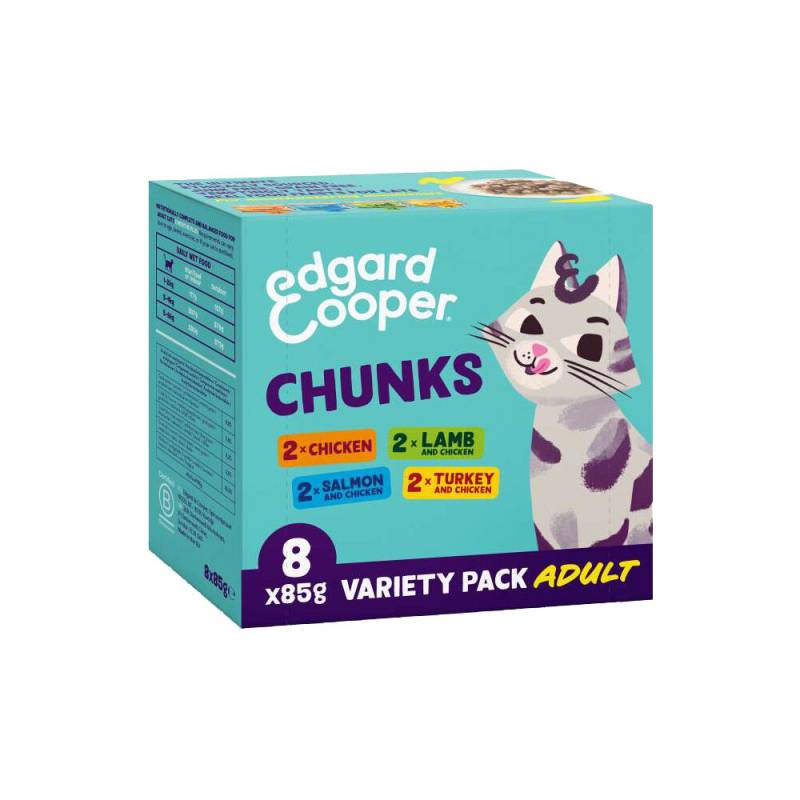 Edgard & Cooper Erwachsene Katze - Mehrfachpackung - 8 x 85 g von Edgard & Cooper