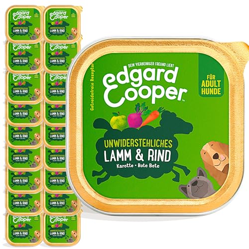 Edgard & Cooper Nassfutter für Hunde, (Lamm & Rind, 150g x 11), Getreidefrei, natürliche Zutaten und frisches Fleisch, voller essentieller Aminosäuren von Edgard Cooper